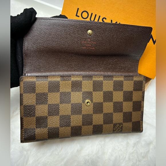 LOUIS VUITTON-TH0011 Portefeuille International Wallet Damier Ebene - Picture 9 of 13